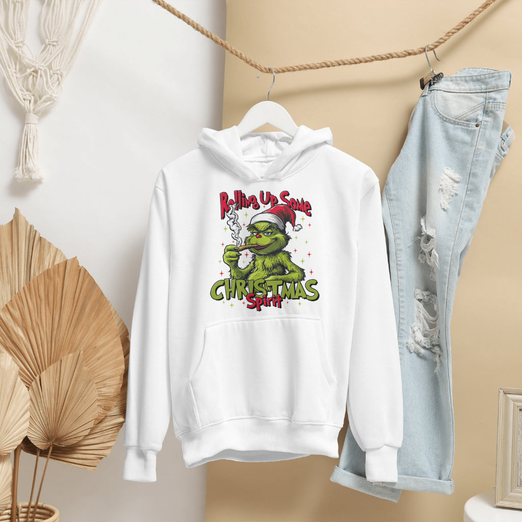 Rolling Up Grinch Hoodie