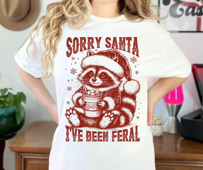 Sorry Santa I've Been Feral Crewneck