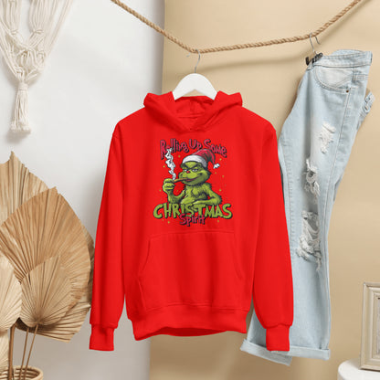 Rolling Up Grinch Hoodie