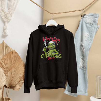 Rolling Up Grinch Hoodie