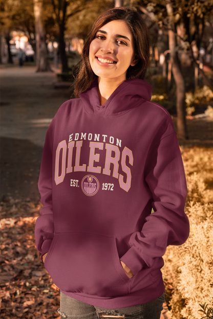 Pink Oilers Hoodie
