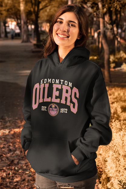Pink Oilers Hoodie